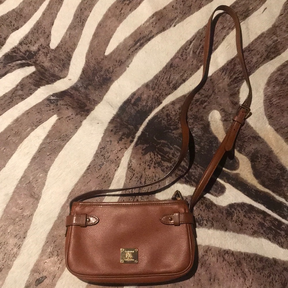 Ralph Lauren Camel Brown Cross Body Bag